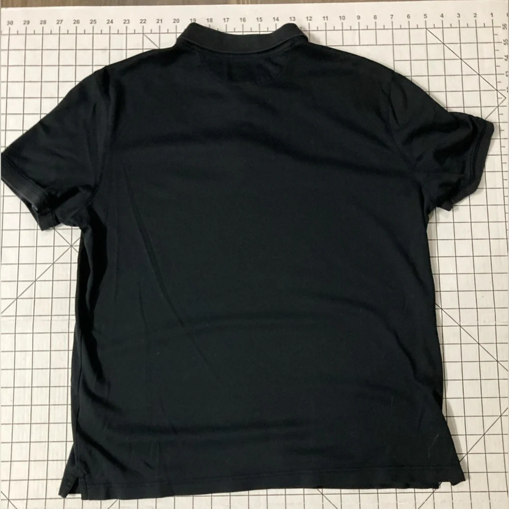 Banana Republic Luxury Touch Men’s Large Black Standard Fit Polo Shirt‎